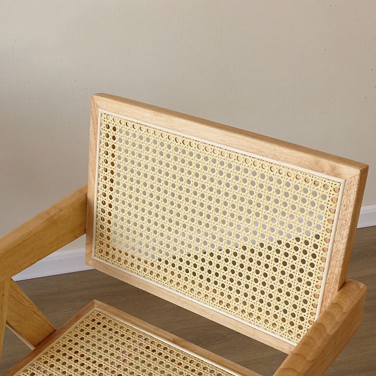 Modern Style Kitchen Dining Room Wood Chair Set Open Back Arm Chairs Set