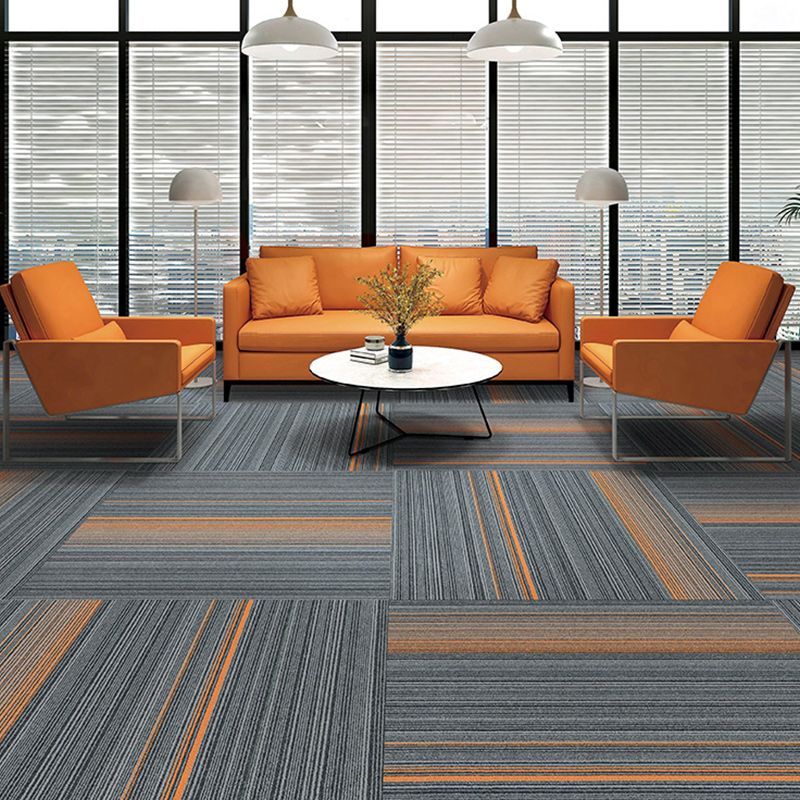 Waterproof Carpet Tile Rectangular Level Loop Indoor Stain Resistant Loose Lay Carpet Tile