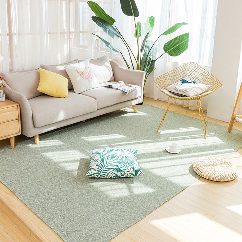 Multicolor Modern Indoor Rug Cottonr Solid Carpet Easy Care Rug for Living Room