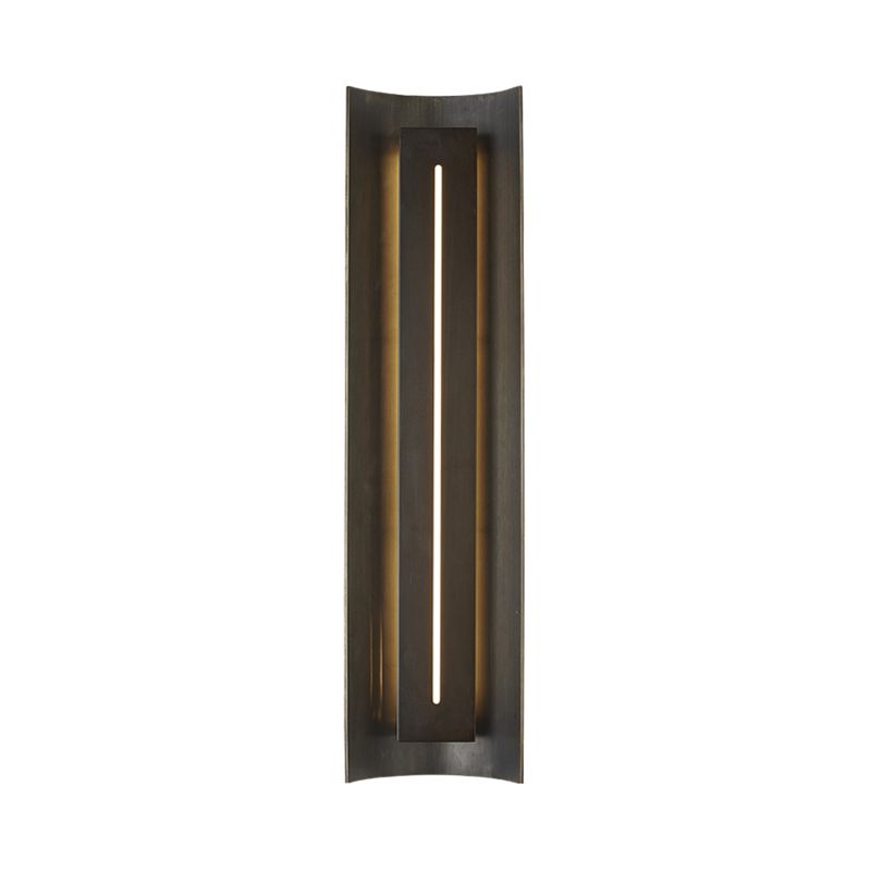 1 Glühbirnenschlafzimmer Wandleuchte zeitgenössische schwarze LED -Wandmontageleuchte mit Kurvenmetallschatten