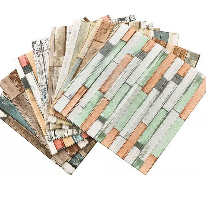 Farmhouse Wall Plank 3D Brick Bedroom and Living Room Wall Panels Set of 10