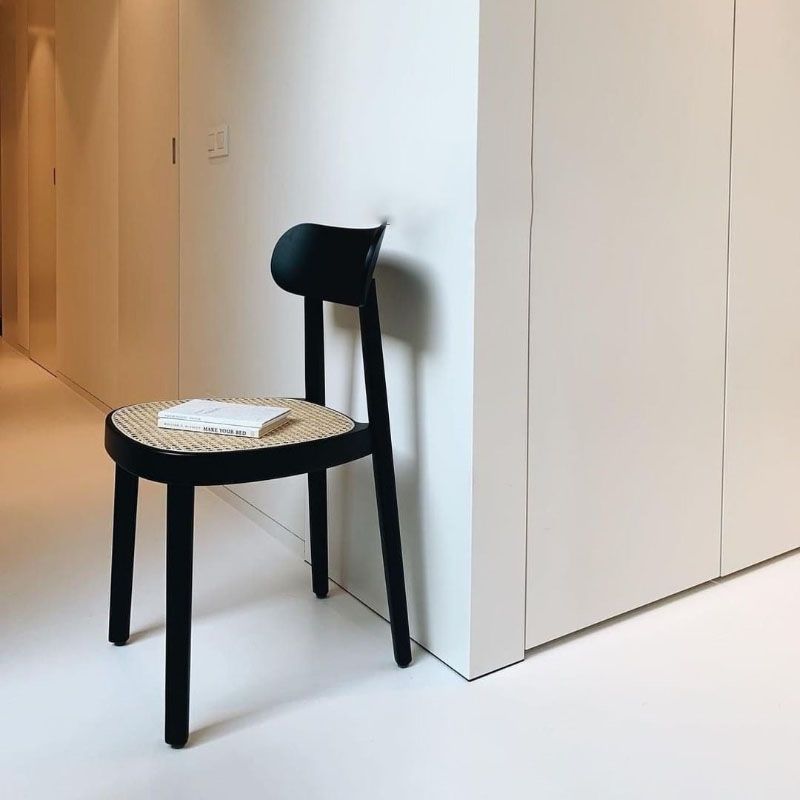 Contemporary Style Wood Counter Chair Footrest Counter Stool for Restaurant