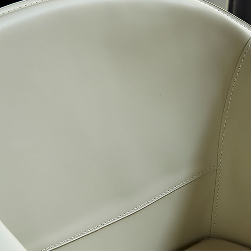 Modern Style Metal Dining Chairs Leather Arm Dining Room Chairs for Home Use