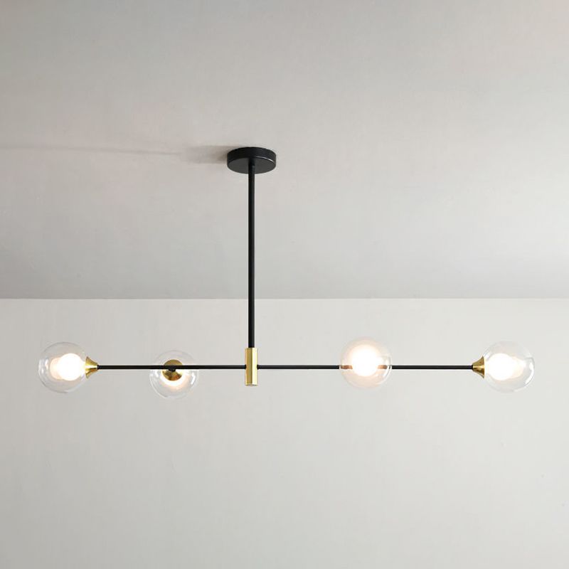 Modern Style Global Shape Island Lights Glass 3/4 Lights Pendant Light