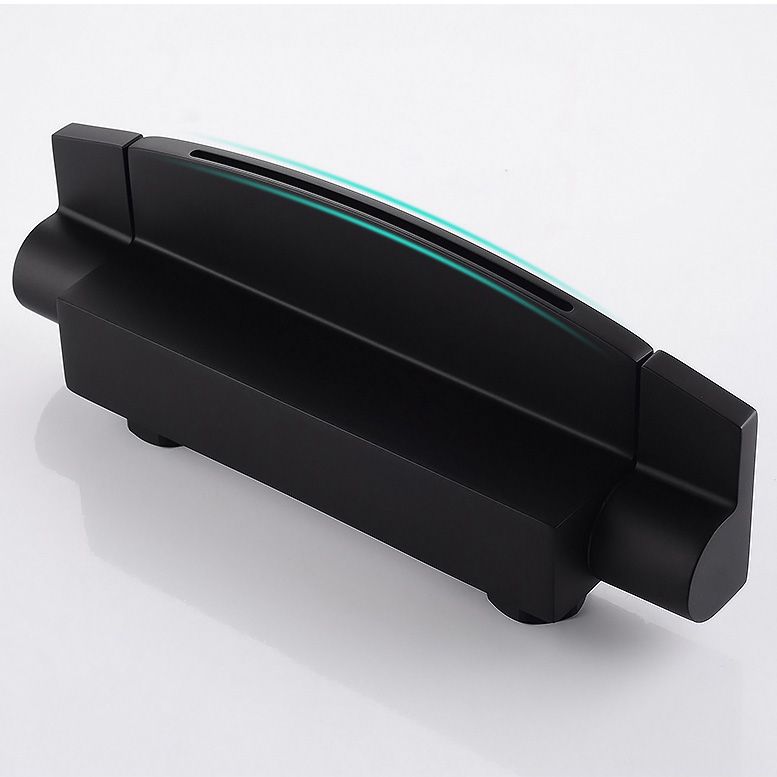 Modern Bathroom Faucet Two Handle Copper Wall Mounted Bath Faucet Trim