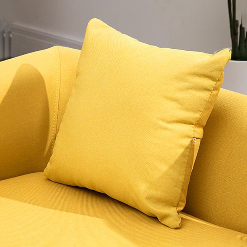Sofa with 3 Pillows 3 Seater Hair Pin Legs Seating for Bonus Room