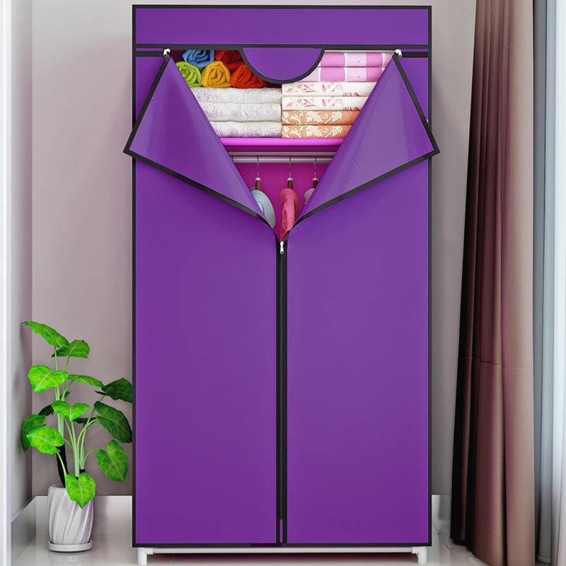 Contemporary Storage Cabinet with Metal Frame Matte Finish Cabinet for Bedroom