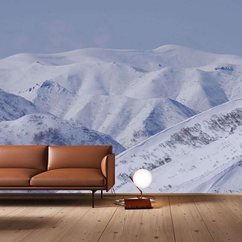 Mountain View Mural Wallpaper for Sleeping Room Wall Decor, Customized Size Available