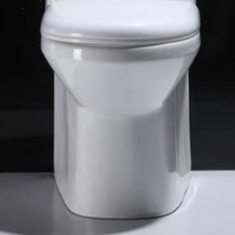 Contemporary Floor Mounted Toilet Seat Included Toilet Bowl for Bathroom