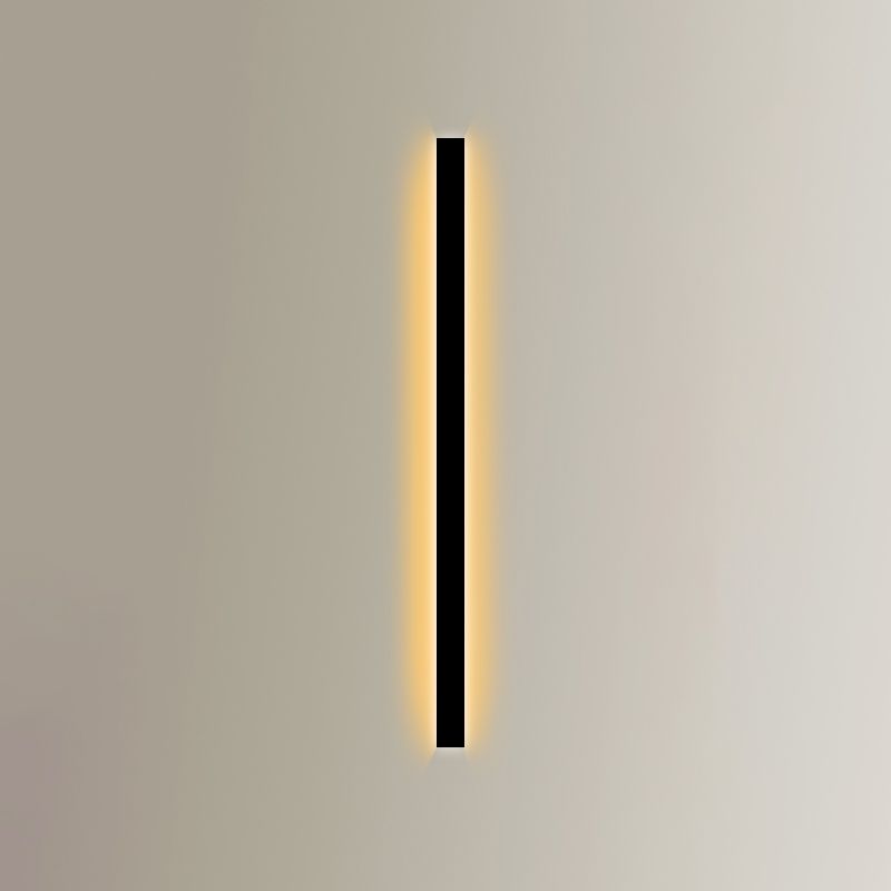 Éclair de mur de nuance linéaire en métal moderne à 1 lumière luminaire mural lumineux
