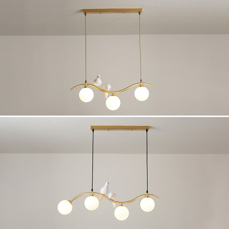 Glass Global Island Affermazione Light Minimalist Style Over Island Lighting for Pranzo Room