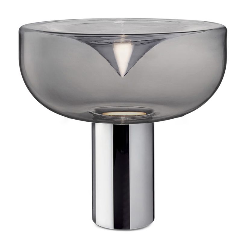 Bowl Night Table Lamps Modern Style Glass 1 Light Table Lamp for Living Room