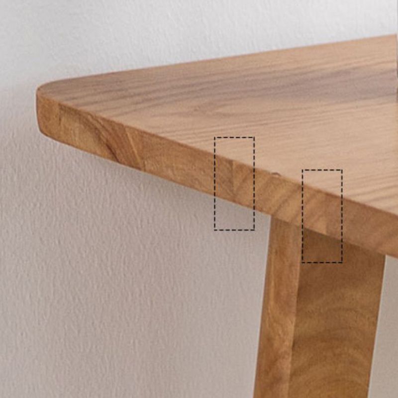 Modern Solid Wood Bar Table Rectangle Bar Table for Breakroom