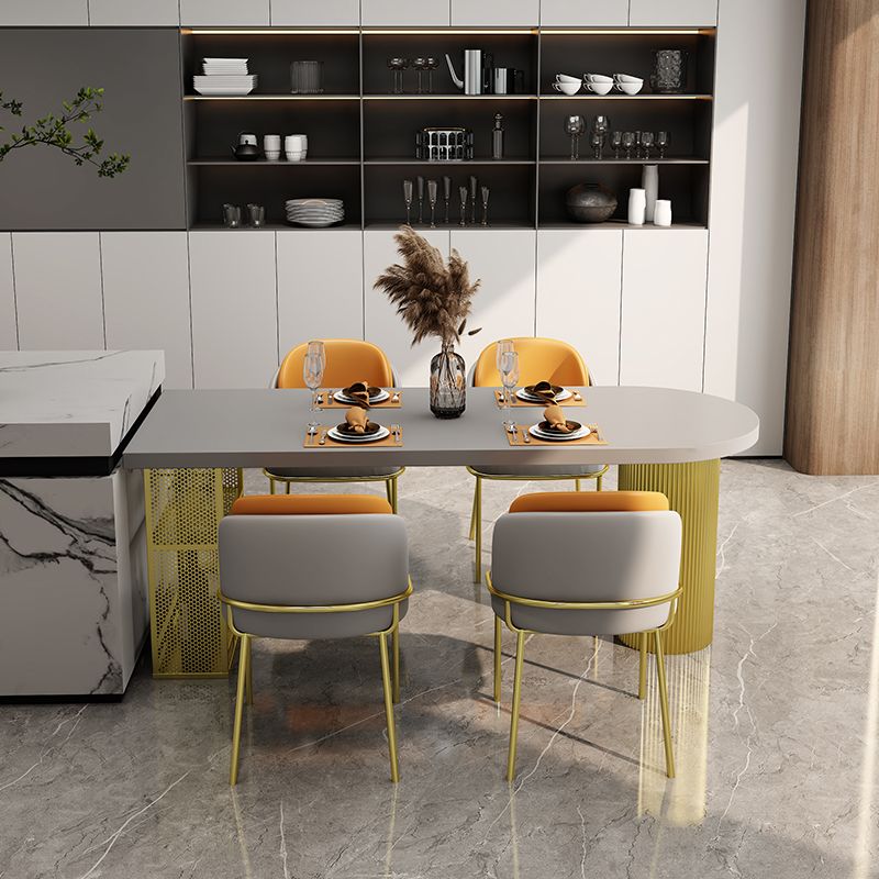 Modern Style Dining Table Solid Wood Double Pedestal Dining Table for kitchen