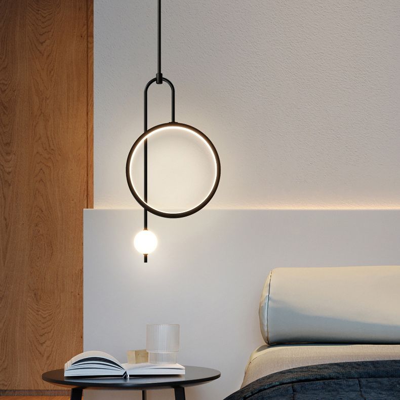 1 Light Ring Pendant Lighting Modern simplicity Acrylic Pendant Ceiling Lights for Restaurant
