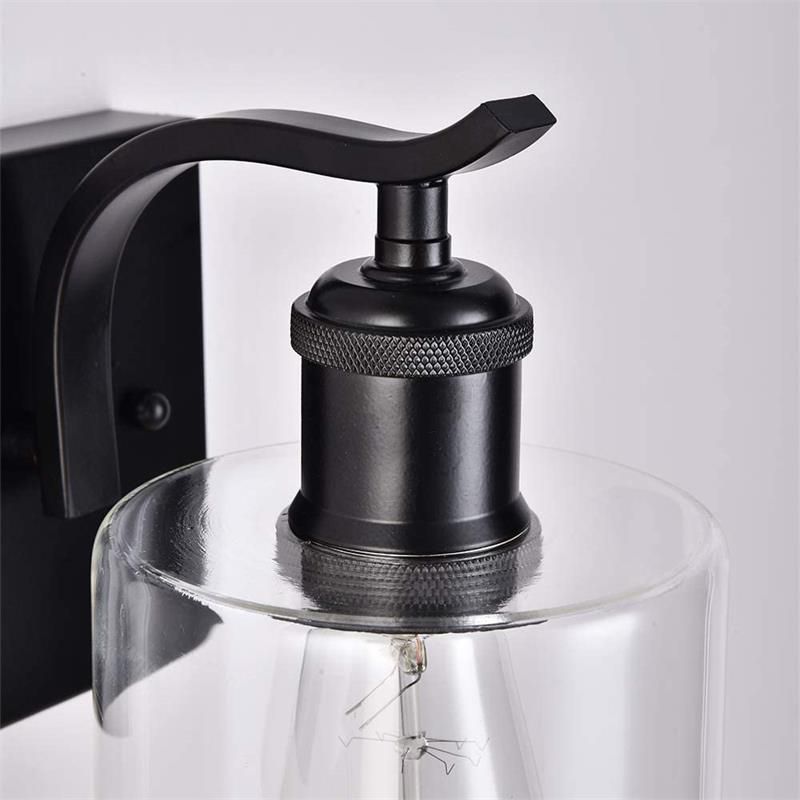 Industrial Style Metal Vanity Light Cylinder Shape Vanity Lamp for Shower Room