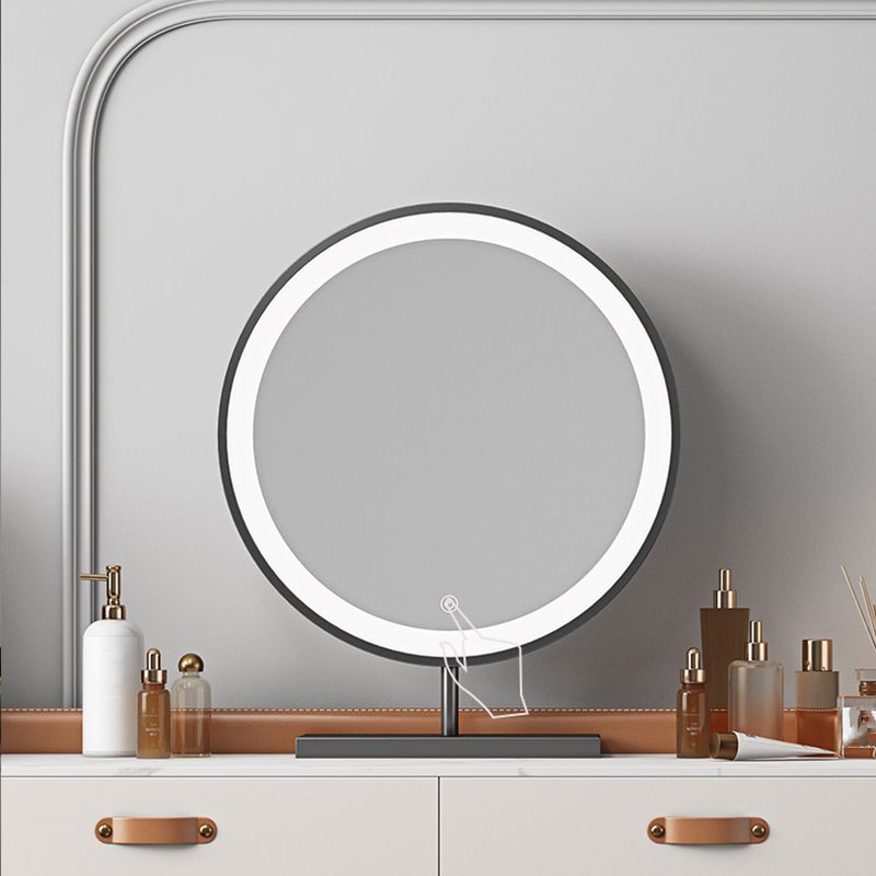 Stone Top Make-up Vanity Orange Solid Wood Vanity Dressing Table Set with Drawers