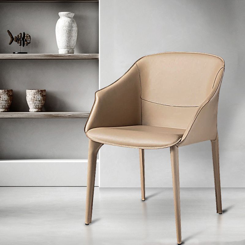 Arms Included Barrel Chair Barrel Sloped Arm Accent Chair with Legs