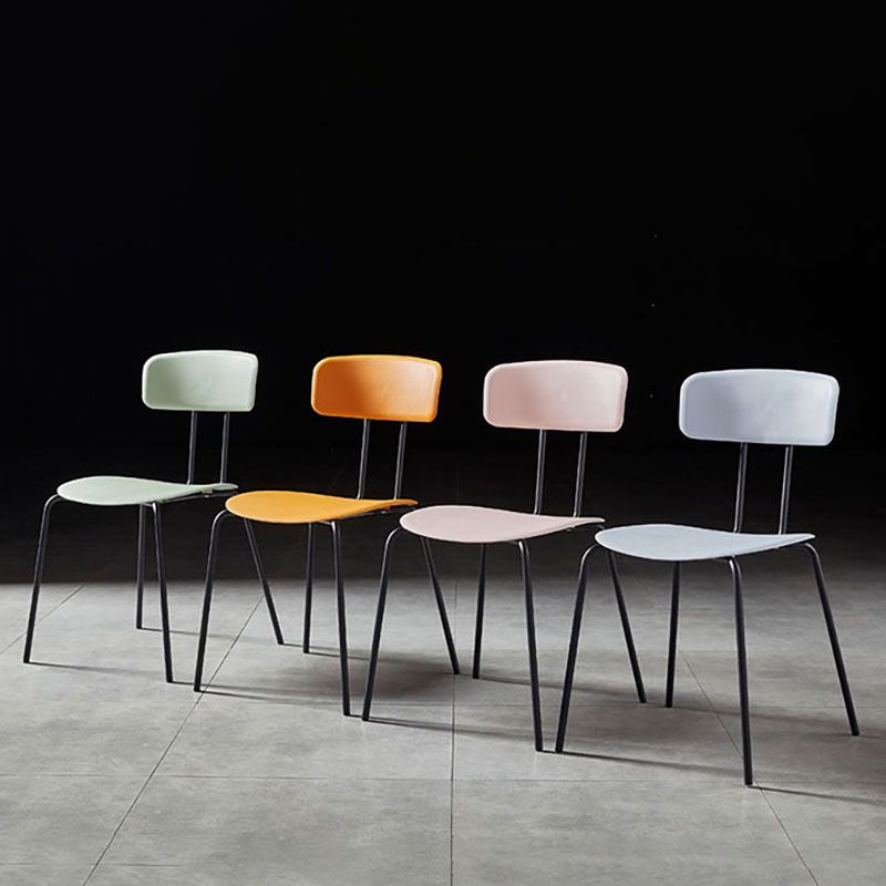 Design industriale Apri sedie da sala da pranzo sedie da pranzo senza braccio per cucina