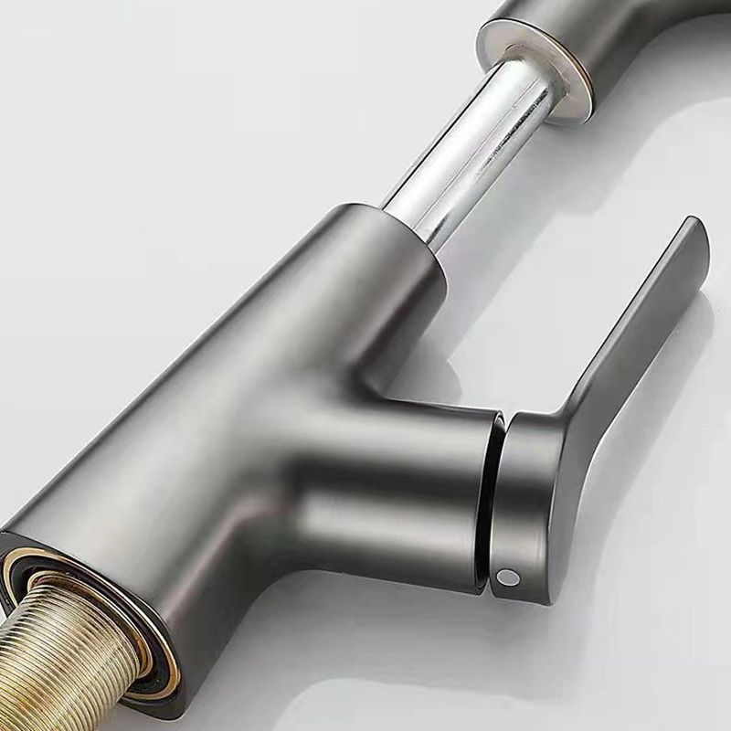 Modern Widespread Bathroom Faucet Copper Basin Lavatory Faucet