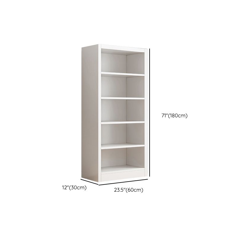 11.81" W Modern Matte Finish Bookcase Engineered Wood Standard Bookshelf