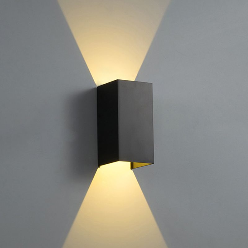 2 Leichter geometrische Wandleuchte Leuchten Moderner Stil Schwarz-Weiß-Aluminiumwandbeleuchtung