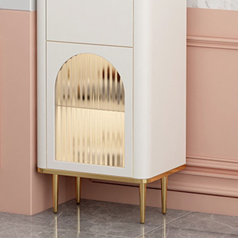 11.7 Inch Width Stone Storage Chest Classic Glam Storage Chest Dresser