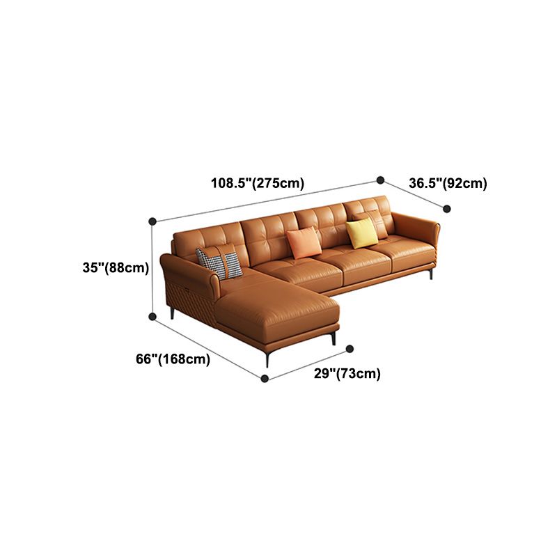 Contemporary Stain-Resistant Square Arm Stationary Cushion Back Sofa
