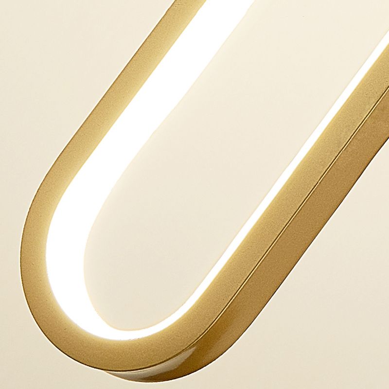 Éclairage de suspension de style moderne linéaire minimaliste Éclairage suspendu pour le salon