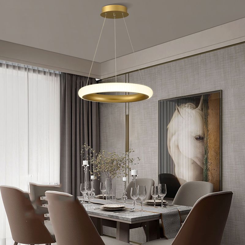 Twisted Shade Metal Chandelier Light Modern 1-Light Chandelier Lighting Fixture