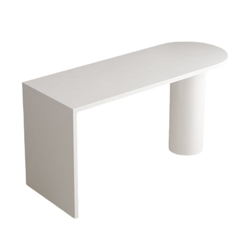 Mesa de comedor estándar con tapa de piedra sinterizada moderna, mesa de comedor rectangular con bases de pedestal dobles