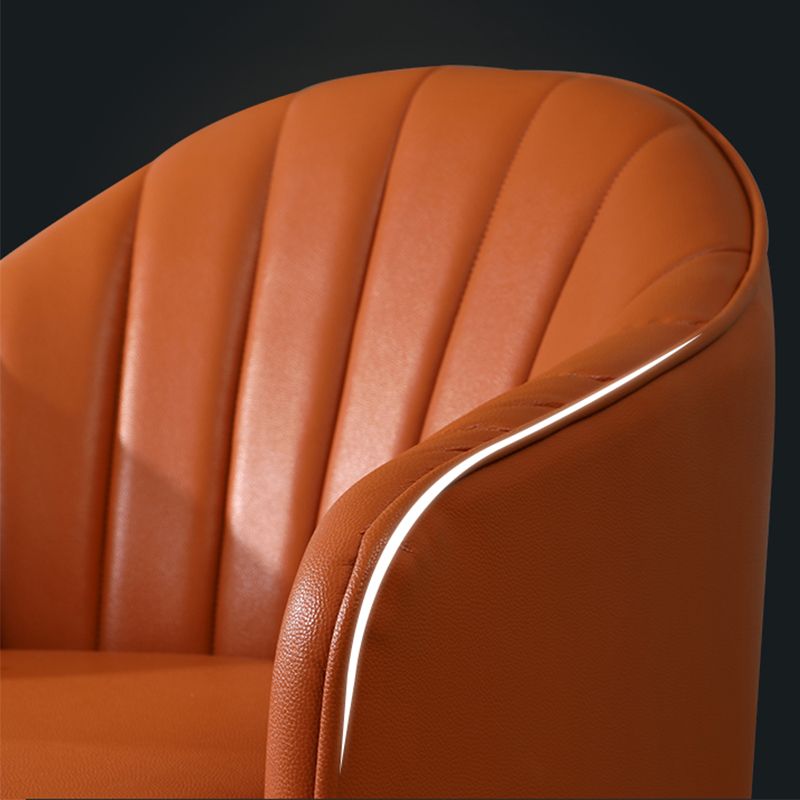 24.80" L x 29.52" W x 28.74" H Barrel Accent Chair Sloped Arm Chair for Living Room