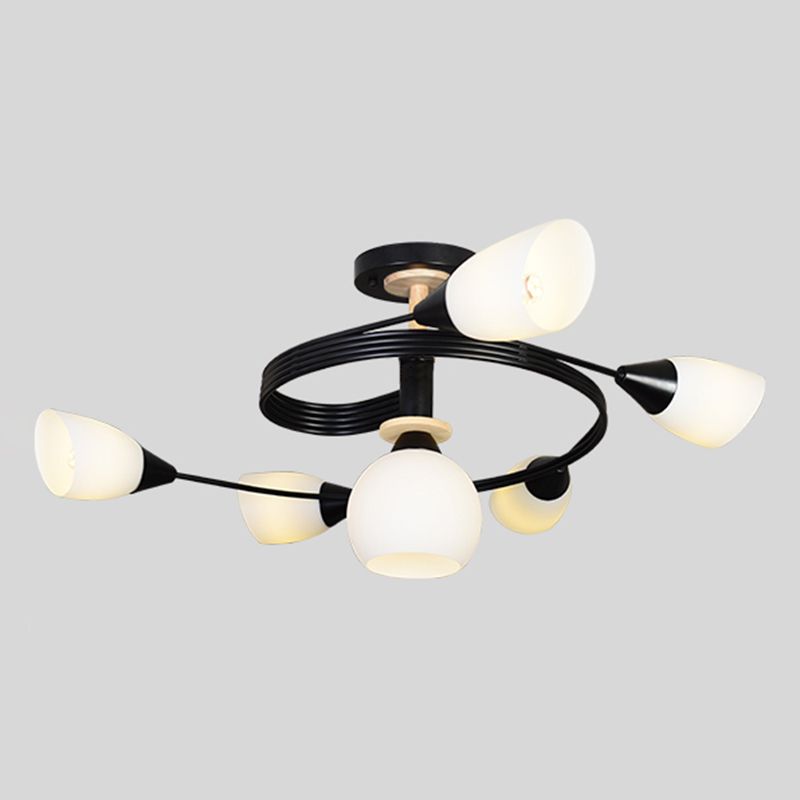 Nordic Style Metal Ceiling Light Ball Shape Ceiling Lamp for Bedroom