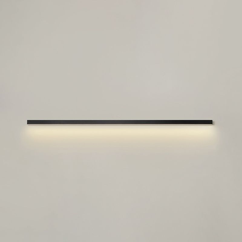 Linear Shape Metal Wall Light Modern 1-Light Wall Mounted Light Fixture