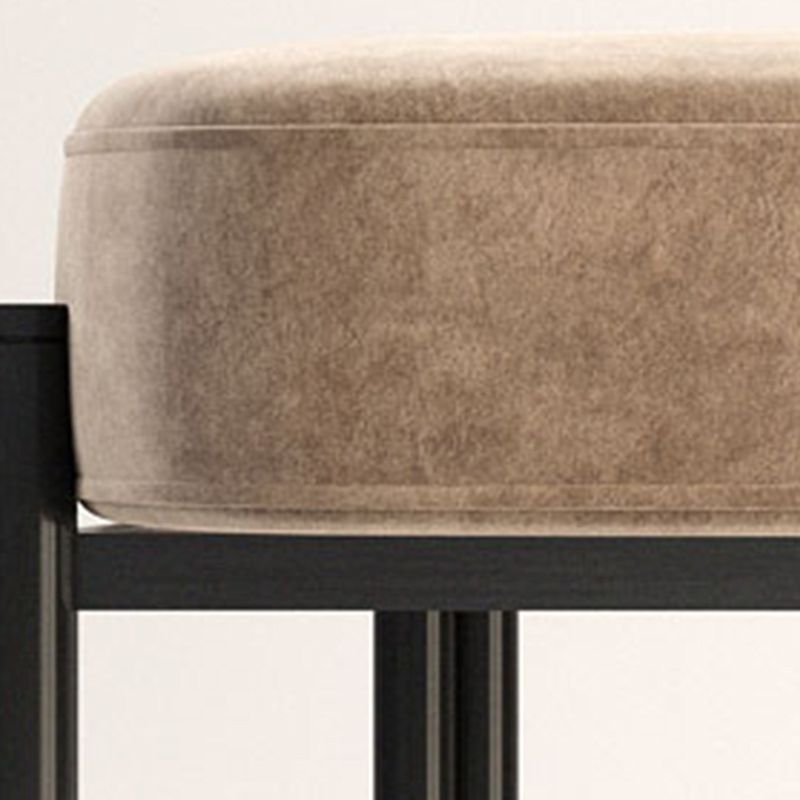 Scandinavian Style Upholstered Side Chairs Open Back Dining Side Armless Chair