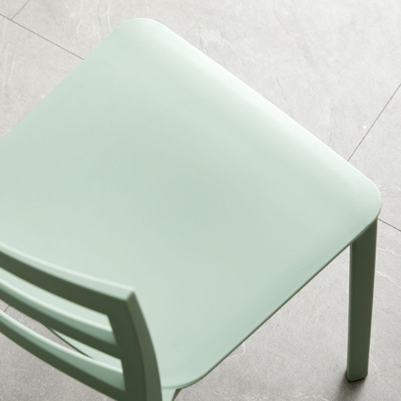 Plastic Scandinavian Armless Chair Stacking Indoor-Outdoor Chair