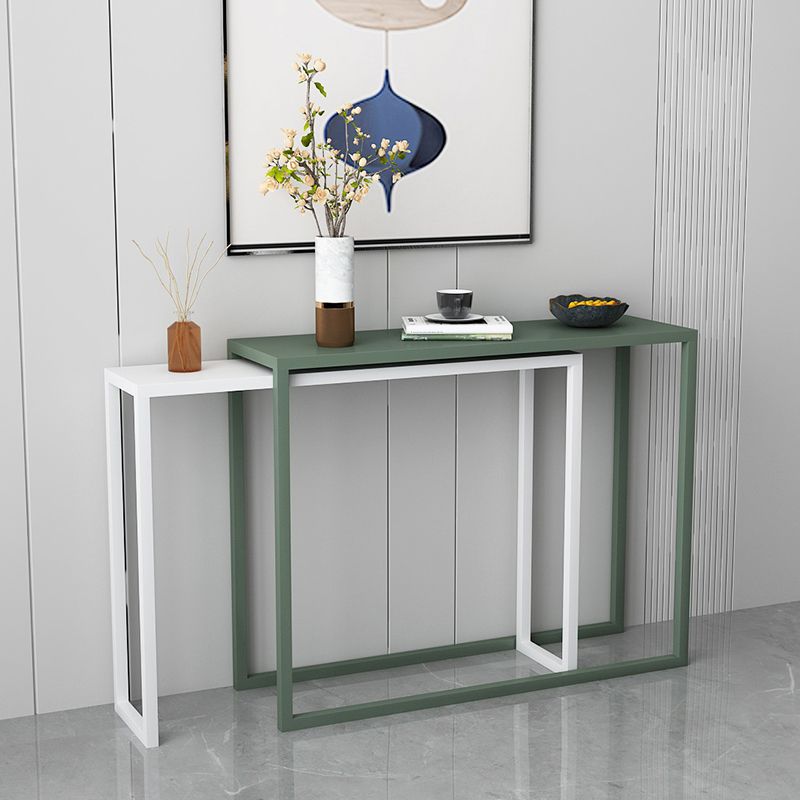Scratch Resistant Ironcraft Console Table 30.70" High Contemporary Rectangle  Accent Table