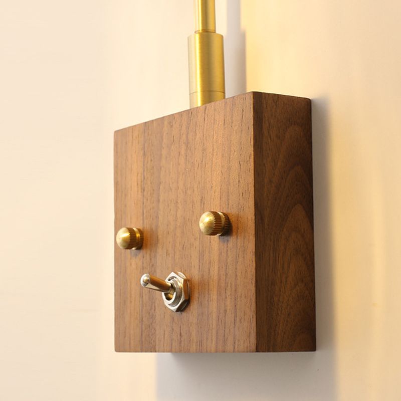 Modern Wall Light Sconce Wooden Wall Light Fixture for Bedroom