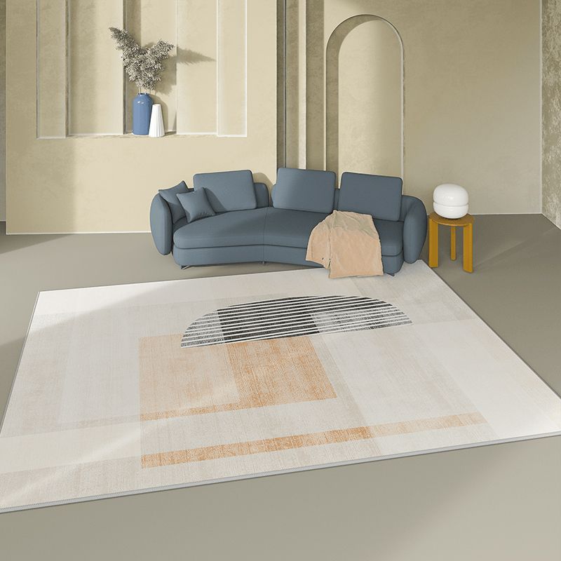 Minimalistisch gebied tapijt vrijetijdscontrastpaneel Gebied Rug vlekbestendig polyester tapijt voor woonkamer
