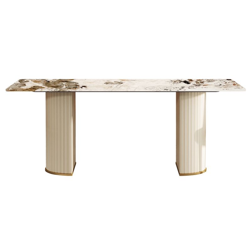 Designer Style Sintered Stone Top Dining Set 1/4/5/7 Pieces Dining Room Table Set