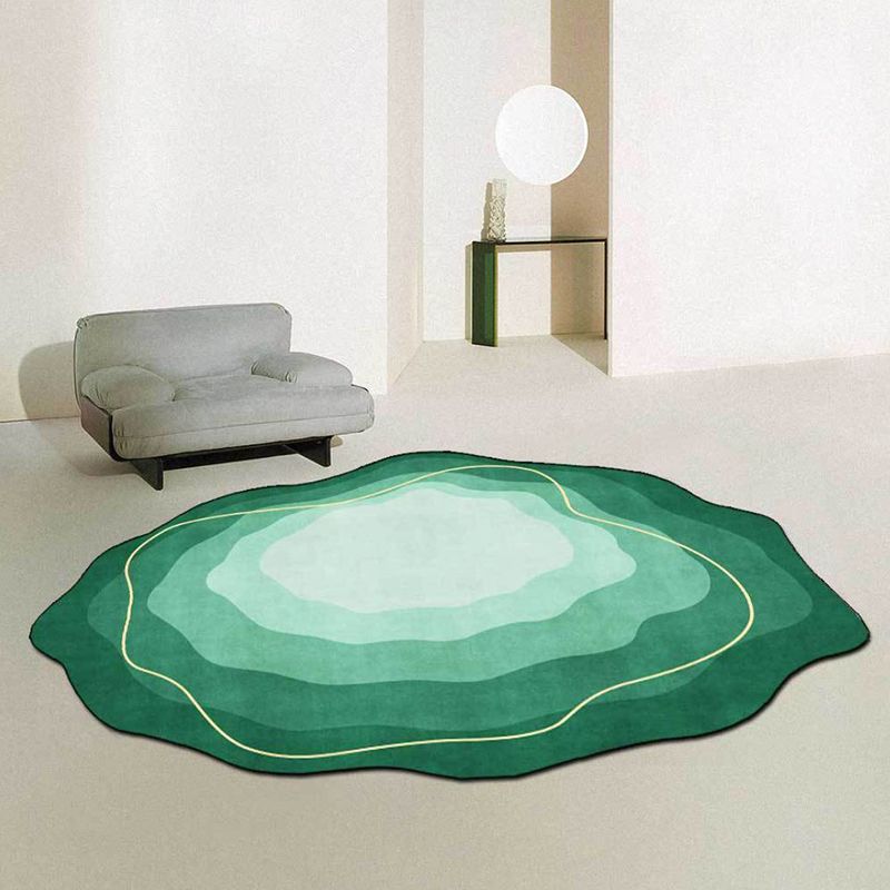 Novelty Ombre Print Carpet Simple Polyester Rug Pet Friendly Area Rug for Living Room