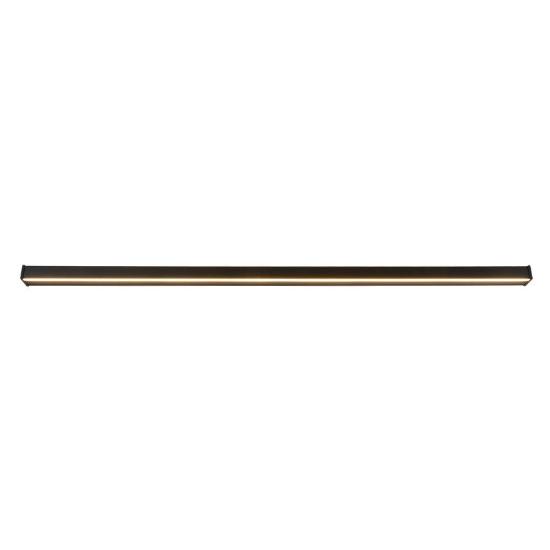 Slim Stick Wall Mount Lighting Minimalist Metallic LED Hallway Surface Wall Sconce in Black