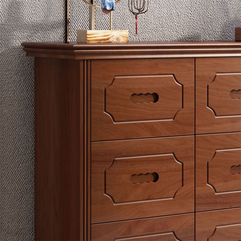 Mid-Century Chest Modern Solid Wood 6 - Drawer Standard Accent Chest