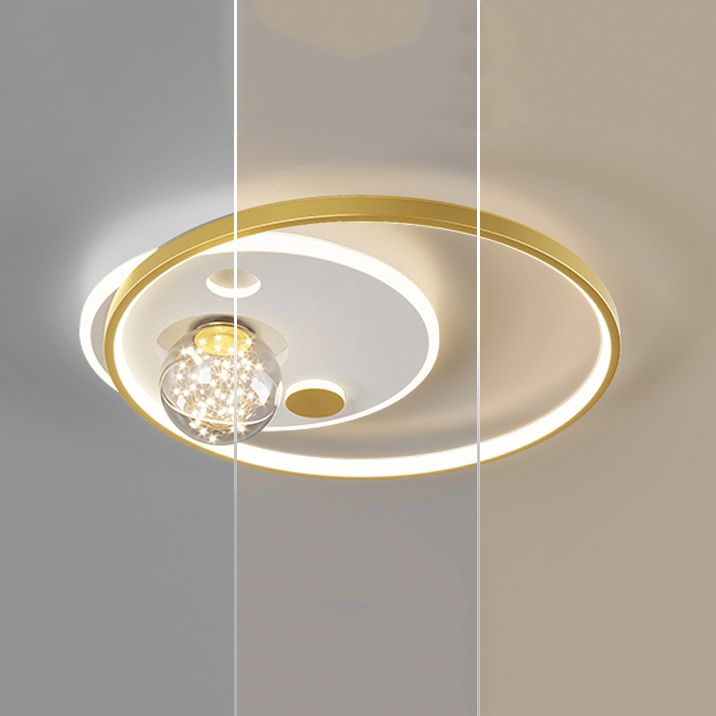 Ring Simplicity Lighting Fixture Gypsophila LED Flush Mounted Ceiling Lights