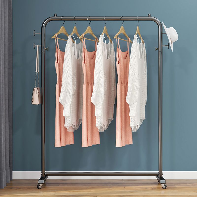 Metal Hall Tree Hooks and Pulley Entryway Kit Coat Hanger for Living Room