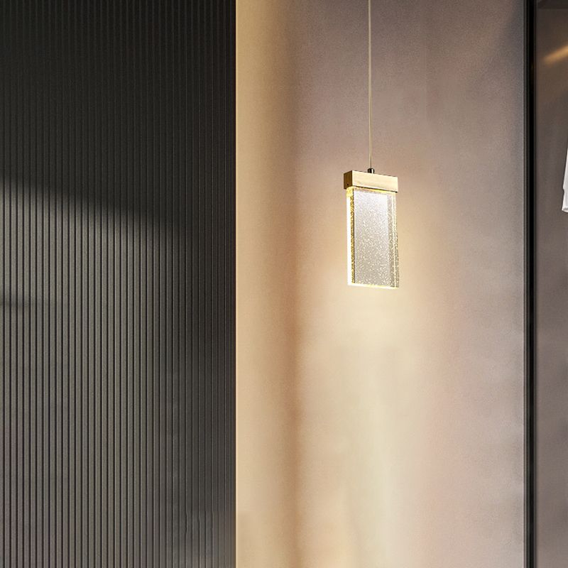 Geometrieformglas hängende Deckenleuchten moderne Style -Anhängerleuchten in Gold