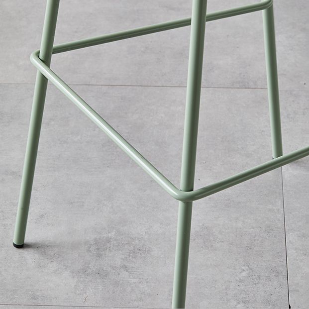 Modern Bar Stool Metal Counter Bar Stool with Metal Legs for Home