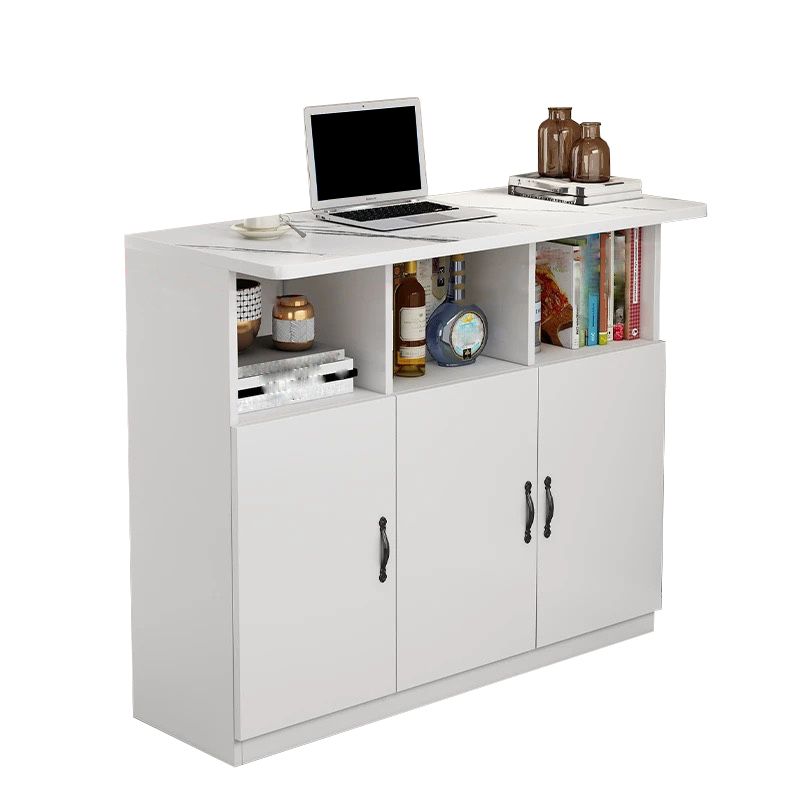 Contemporary Style Rectangle Wood Bar Height Pub Table for Kitchen