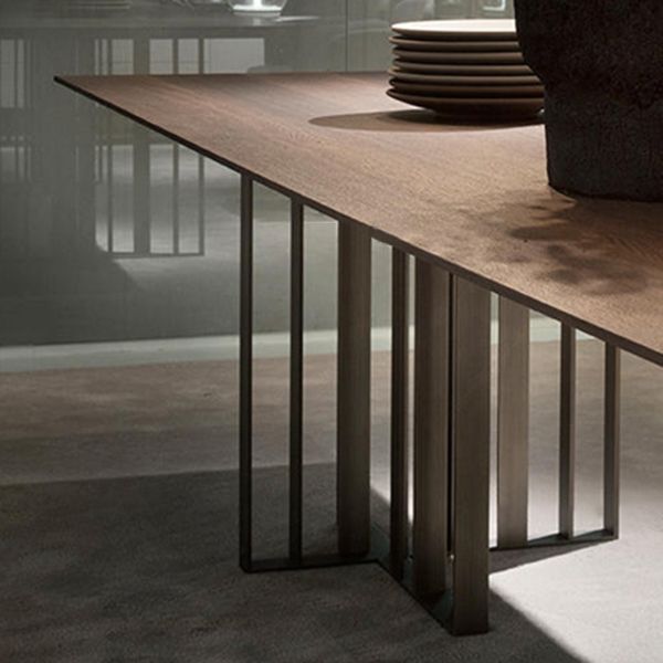 Rechthoek eettafel traditionele luxe dennen vaste houten meubels