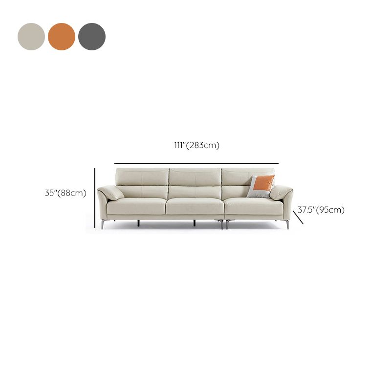 34"H Mission Craftsman Sectional Sofa Genuine Leather Sleeper Sectional
